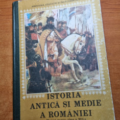 manual - istoria antica si medie a ramaniei - pentru clasa a 8-a - din anul 1986