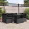 vidaXL Set de canapele pentru grădină 7 pcs Negru 100 x 55 x 73 cm 3348759