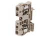 Term. &icirc;mbinare şine 10mm&sup2; 2 borne bej cu arc