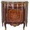 Comoda art deco din lemn masiv furniruit cu blat din marmura CAT842