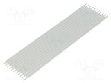 Conector cablu jumper flexibil TE Connectivity Flexstrip 11 pini 2,54mm drepte 101,6mm