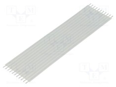 Conector cablu jumper flexibil TE Connectivity Flexstrip 11 pini 2,54mm drepte 101,6mm