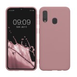 Husa Kwmobile pentru Samsung Galaxy A40, Roz deschis, Silicon, KWM000009ZX029C, Carcasa
