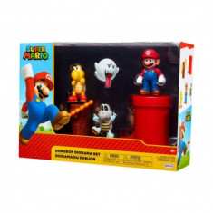 World of Nintendo Super Mario Diorama Set Dungeon foto