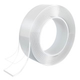 Banda dublu adeziva SIKS&reg;, reutilizabila dupa spalare, culoare transparenta, lungime 1m