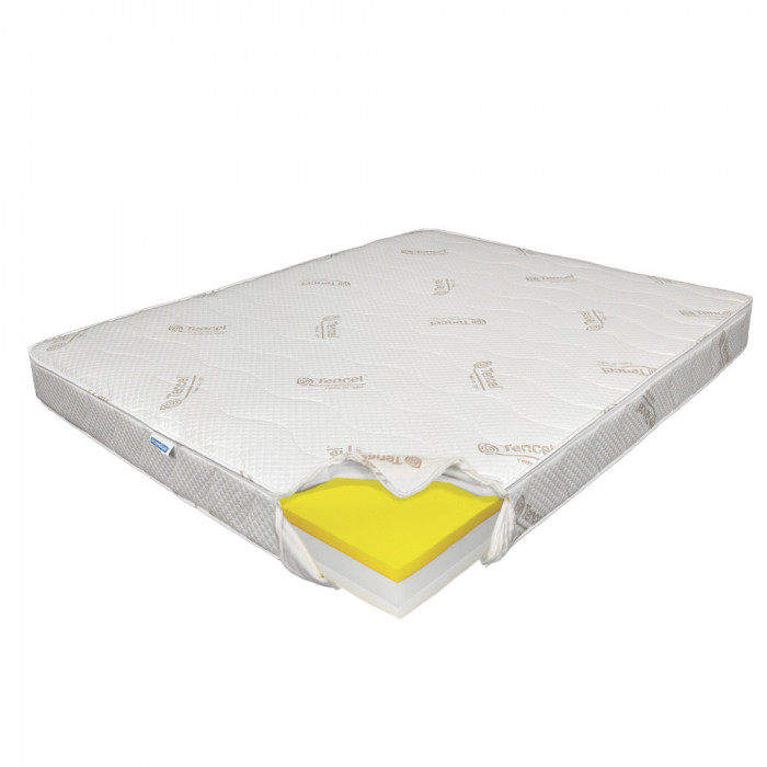 Saltea de Pat Ortopedica, Tencel Air Hybrid 3+12+3, Doua Fete, 170x200