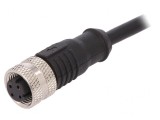 Mufă M12 mamă 4 pini Ethernet IP67 1m