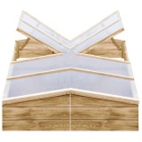 Cumpara ieftin Sere, 2 buc., 200 x 50 x 35 cm, lemn de pin tratat