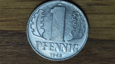RDG DDR Germania republica democrata -moneda de colectie- 1 pfennig 1968 -superb foto
