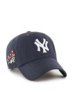 47 brand șapcă de baseball din bumbac MLB New York Yankees culoarea albastru marin, cu imprimeu, B-PTLSD17GWS-VN