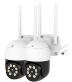 Set 2 Camere de Supraveghere EbitCam&trade; ELS-2K, 3MP, Wifi, Full HD 2K, Camera IP