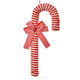 Cumpara ieftin Set 3 ornamente brad Acadele plastic rosu alb 12x4x36 cm