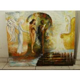 Tablou RavariuArt, original, acrilic, Judecata individuala, neinramat, 40x50cm