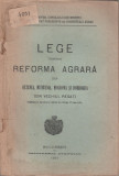 Lege pentru reforma agrara din Oltenia, Muntenia, Moldova si Dobrogea, 1921