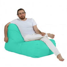 Fotoliu puf, Bean Bag, Ferndale Trendy, 105 x 75 cm, poliester impermeabil, turcoaz