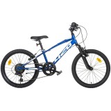 Cumpara ieftin Bicicleta copii Dino Bikes 20" MTB baieti Sport albastru cu 6 viteze si suspensie
