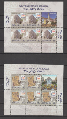 ROMANIA 2023 TIMFILEX Minicoli cu 5 timbre+ 1 vinieta LP.2436 MNH** foto