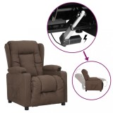 vidaXL Fotoliu cu ridicare, gri taupe, material textil