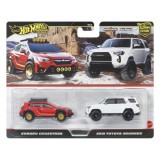Hot wheels premium set 2 masinute metalice subaru crosstrek si toyota 4runner 2018 scara 1 la 64