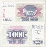 Bnk bn Bosnia 1000 dinari 1992 unc