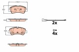 TRW GDB2161 set placute frana,frana disc
