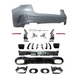 Set bara spate MERCEDES CLASA A (W177), 06.2018-, cu / fara capac senzor parcare, cu catadioptri, cu gauri senzori parcare; grunduit, de vopsit; type