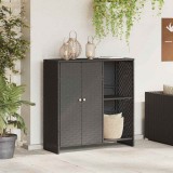 VidaXL Dulap de depozitare cu depozitare Negru 100 x 36 x 102 cm Ratan