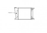 Radiator intercooler Volkswagen Golf I/Jetta, 74-84, 430x322x34mm, RapidAuto 953108A2