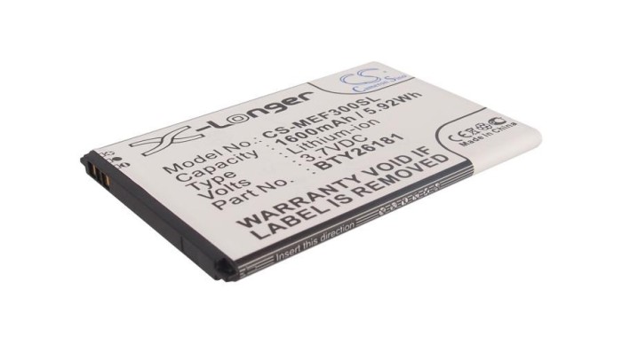 Cameron Sino 1600mAh Mobistel Cynus F3,MT-7511W,MT-7511,MT-7511S Baterie