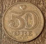 C50 - Moneda foarte veche - Danemarca - 50 ore - 1994