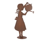 Cumpara ieftin Figurina Fetita metal maro 36x12x62 cm