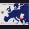 ✅(C44)2006 Muntenegru &quot;Europa CEPT-50 ani &quot; , colita nedantelata folio aur ,MNH