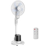 HOMCOM Ventilator stativ cu ceață pulverizată, oscilație 70&deg; Oszillation, 3 viteze, 3 moduri, rezervor de 3,5L, Alb | Aosom Romania