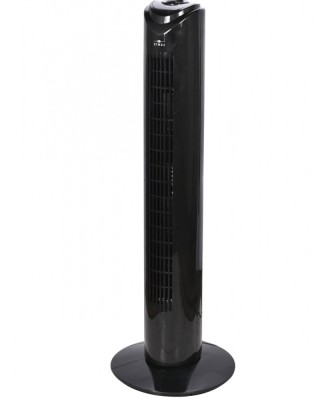 Ventilator turn LENTZ 80042, 45W, 81cm, 3 viteze, oscilatie, timer, negru foto