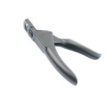 Cleste unghii tip ghilotina pentru tipsuri, 12.8 x 7 cm, gri