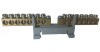 Clema dubla bloc terminal 2x7 gauri cu prindere pe sina DIN 35mm max 16mm &sup2;, Omu System