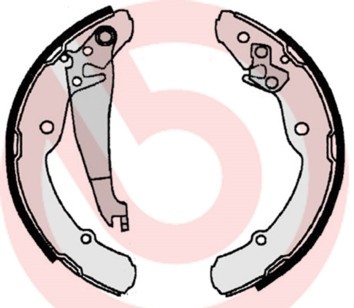 BREMBO S 85 516 ESSENTIAL LINE Set saboti frana foto