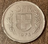 C50 - Moneda foarte veche - Elvetia - 5 franci - 1975