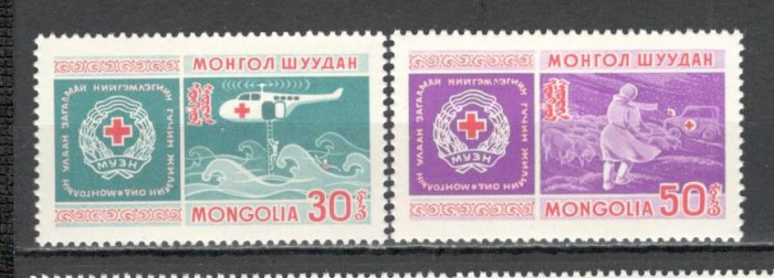Mongolia.1969 30 ani Crucea Rosie LM.22