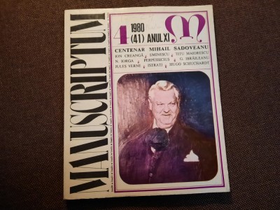 MANUSCRIPTUM NR 4/ 1980 foto
