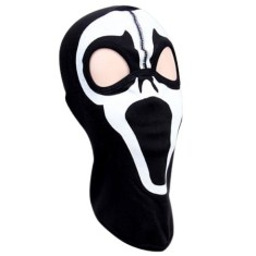 Cagula unisex DEPOX&reg;, Ghost Face, bumbac, marime universala, imprimeu, neagra