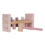 Little Dutch Fairy Garden Pounding Bench joc interactiv de lovit cu ciocanul 12 m+ 1 buc