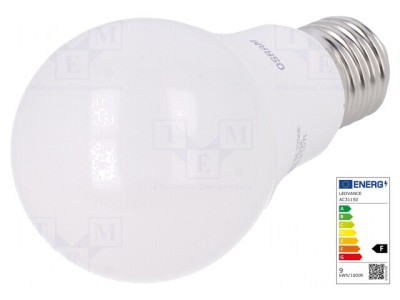 Lampă LED E27 9W 2700K Alb Cald foto