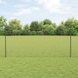 VidaXL Posturi de Gard 22 pcs U-Channel Gri 120 cm Oțel