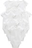Body cu maneca scurta pentru bebelusi Simple Joys by Carter s, alb, 8 bucati, 24 luni - OUTLET