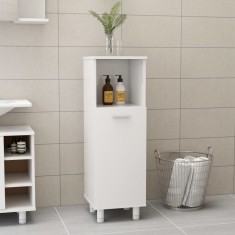 vidaXL Dulap de baie, alb extralucios, 30x30x95 cm, lemn prelucrat 802621