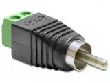 Adaptor RCA Tata la Bloc Terminal 2 pini, Delock 65417