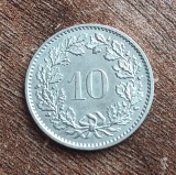 C50 - Moneda foarte veche - Elvetia - 10 rappen - 1975, Europa