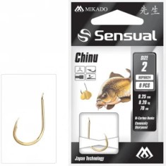 Carlige Legate MIKADO Sensual Chinu Nr.6, Fir 70cm/0.20mm, 8buc/pac foto