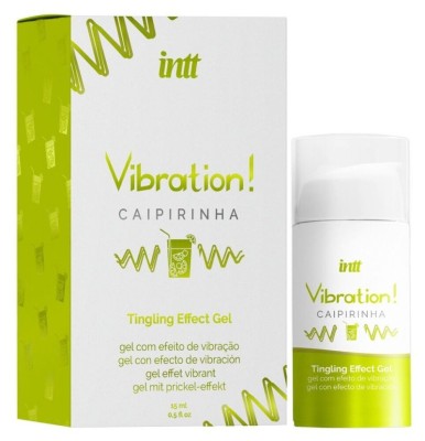 Gel pentru stimulare si excitare INTT Vibration! CAIPIRINHA, cu efect de foto